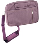 Navitech Purple Sleek Premium Water Resistant Laptop Bag - Compatible with The Acer TravelMate P6 14" Laptop