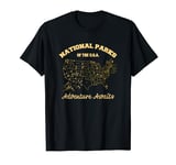 American National Parks Map T-Shirt