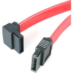 StarTech.com Câble SATA à angle gauche de 30 cm - Cordon Serial ATA coudé (SATA12LA1)