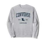 Converse Louisiana LA Vintage Athletic Navy Sports Design Sweatshirt