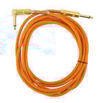 1/4 Tums Instrumentkabel Rakt 6,35 mm Hanut Stereo Ljud Gitarrkabel Bas AMP Sladd för Elektrisk Gitarr Basgitarr 3 m