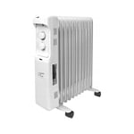Electric Oil Filled Radiator Heater Portable 11 Fins 2500W 3 Modes Thermostat HQ