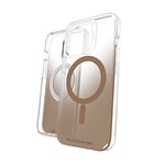 ZAGG Gear4 Milan Snap Case - MagSafe Compatible Clear Case with Beautiful Detailing - for Apple iPhone 13 Pro - Gold