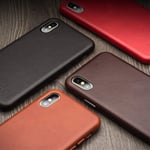 QIALINO iPhone Xs Max genuine leather case - Red