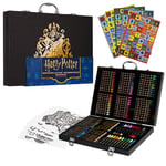 Harry Potter Malette Coloriage Enfant Coffret Dessin, Fournitures Peinture, Feutres, Crayons de Couleur et Mallette, Cadeau Enfant (Noir)