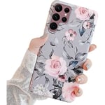 Kompatibelt Samsung Galaxy S21 Ultra-fodral med lila blommor
