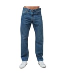 Levi's Mens Levis 551 Authentic Straight Fit Jeans in Blue Cotton - Size 31 Short
