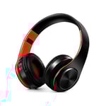 Hifi Stereo-hörlurar Bluetooth-hörlurar Musikheadset Fm och stöd för SD-kort med mikrofon för mobil Xiaomi Iphone Sumsamg surfplatta