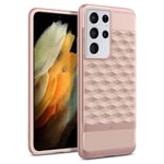 Caseology Parallax Case Compatible with Samsung Galaxy S21 Ultra - Indi Pink