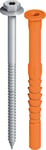 Ejot 8532140420 Fasadplugg HEX HUVUD SW13-T40-ETA-12/0502 10 x 140 mm, 50-pack