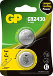 GP Knappcellebatteri CR2430 3V - 2-pak