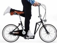 The-sliders Lite Black tasteful and comfortable, foldable bike, 2-in-1 scooter