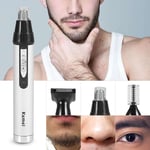 Mens Nose Hair Cordless Beard Trimmer Washable Male Grooming Set Travel Kit BST
