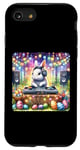 Coque pour iPhone SE (2020) / 7 / 8 Lapin de Pâques DJ à la fête du printemps. Platines de fête