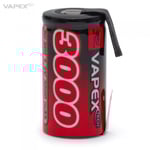 Vapex 3000SCT NiMH Batteri 1,2V 3000mAh Sub-C