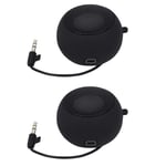2X  Speaker Portable Rechargeable Travel Speaker with Aux Input Wired 3.5mm5118