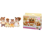 Sylvanian Families - Walnut Squirrel Family & Comfy Living Room Set