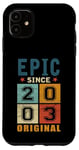 Coque pour iPhone 11 Classic 2003 Original Vintage Epic since Anniversaire