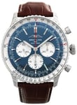 Breitling AB0137211C1P1 Navitimer B01 Chronograph 46 Blå/Læder Ø46 mm