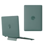 Macbook Pro 14 M1/M2/M3 (2021-2023) Plast Skal med Stativfunktion - Frostat Grön