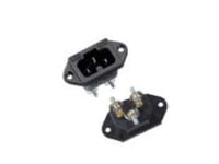 Bachmann Värmeenhet Bachmann Inbyggd Iec320 C15a, C16a-Kontakt Med Skruvplintar, Svart