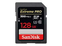 SanDisk Extreme Pro - Carte mémoire flash - 128 Go - UHS-II U3 / Class10 - 1733x/2000x - SDXC UHS-II