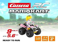 Carrera RC Nintendo Mario Kart 8 Peach Quad │ Remote-controlled car from 6 years for indoor and outdoor use │ Mini Mario Kart car with remote control to take away │ Toys for kids & adults