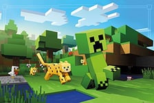 empireposter Minecraft-Ocelot Chase-Video Game PC Poster Print-Size 91.5 x 61 cm, Paper, Colourful, 91.5 x 61 x 0.14 cm