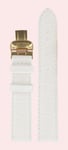 Certina Klockarmband C600016531 / C0142173601100A DS FIRST LADY Läder Vit 17mm