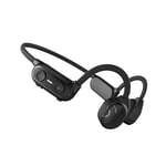 AUTO Bone Conduction Headphones with 6D Surround Sound Lightweight and IPX4 Waterproof,Bluetooth 5.0 Open-Ear Wireless Sports Headsets w/Mic for Jogging Running Driving Cycling (Black)