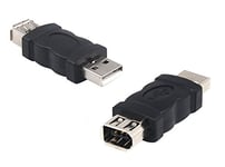 KALEA-INFORMATIQUE Connecteur USB Mâle vers Firewire IEEE1394a Male avec fiche 6 Points pour PERIPHERIQUES COMPATIBLES Uniquement, NE CONVERTIT Pas Le Firewire en USB.