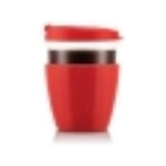 BODUM JOYCUP 12091-04 Glass Travel Mug with Lid and Silicone Sleeve 0.4 L