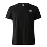 The North Face Mens S/S North Faces Tee (Röd (TNF BLACK/LED YELLOW) Large)