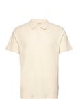 Cftristan 0146 Waffle Polo Shirt Tops Polos Short-sleeved Cream Casual Friday
