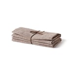 Axlings Linne Handduk Melerad brun 2-pack