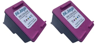 2x 305 Colour Ink Cartridges For HP DeskJet 2722 Printer, Replaces HP 305