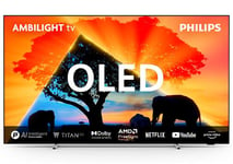 TV OLED Ambilight Philips 77OLED759 194 cm 4K UHD Smart TV 2024 Chrome