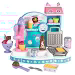 Smoby - Gabby et la Maison Magique - Marchande de Glaces - Jouet Enfant - Gaufrier - 20 Accessoires - A Partir de 3 Ans - Fabrication Française