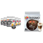 Tassimo Coffee Shop Selections Chai Latte Coffee Pods x8 (Pack of 5, Total 40 Drinks) & Baileys Latte Macchiato Coffee Pods x8 (Pack of 5, Total 40 Drinks)