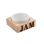 CGB Giftware Cgb Loft Jam Carved Wood Ceramic Bowl Set One Size Trä