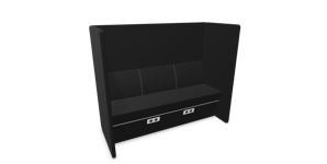 Götessons Sittmöbel Soffa Sound Booth Ryggstöd 60999 black