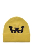 Vin Jacquard Beanie Yellow DOUBLE A BY W.W.