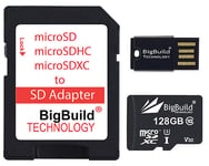 128GB microSD Memory card for Drift Innovation Ghost X Camera, Class 10 80MB/s