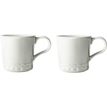 Tulipa kopp med handtag 2-pack, vit
