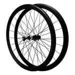 Road Bike Wheelset 700C, V-Brake Double Wall MTB Cycling Wheels 40mm Quick Release Racing Bike Wheel 24 Hole 8/9/10/11/12 Speed