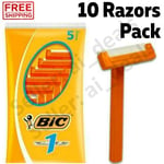 BIC High Quality Head Beard Sensitive Shavers Disposable Razors Men - 10 Razors