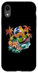 Coque pour iPhone XR Joli ballon hawaïen de volley-ball tropical plage vacances d'été