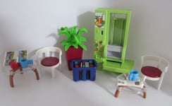 Playmobil Dollshouse/Airport/Hotel: Vending machine & waiting room furniture NEW