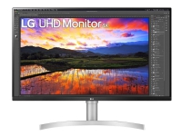 LG 32UN650P-W - LED-skärm - 32 (31.05 visbar) - 3840 x 2160 4K @ 60 Hz - IPS - 350 cd/m² - 1000:1 - HDR10 - 5 ms - 2xHDMI, DisplayPort - högtalare