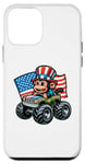 Coque pour iPhone 12 mini Patriotic Monkey 4 juillet Monster Truck American